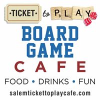 Ticket to Play Board Game Cafe logo