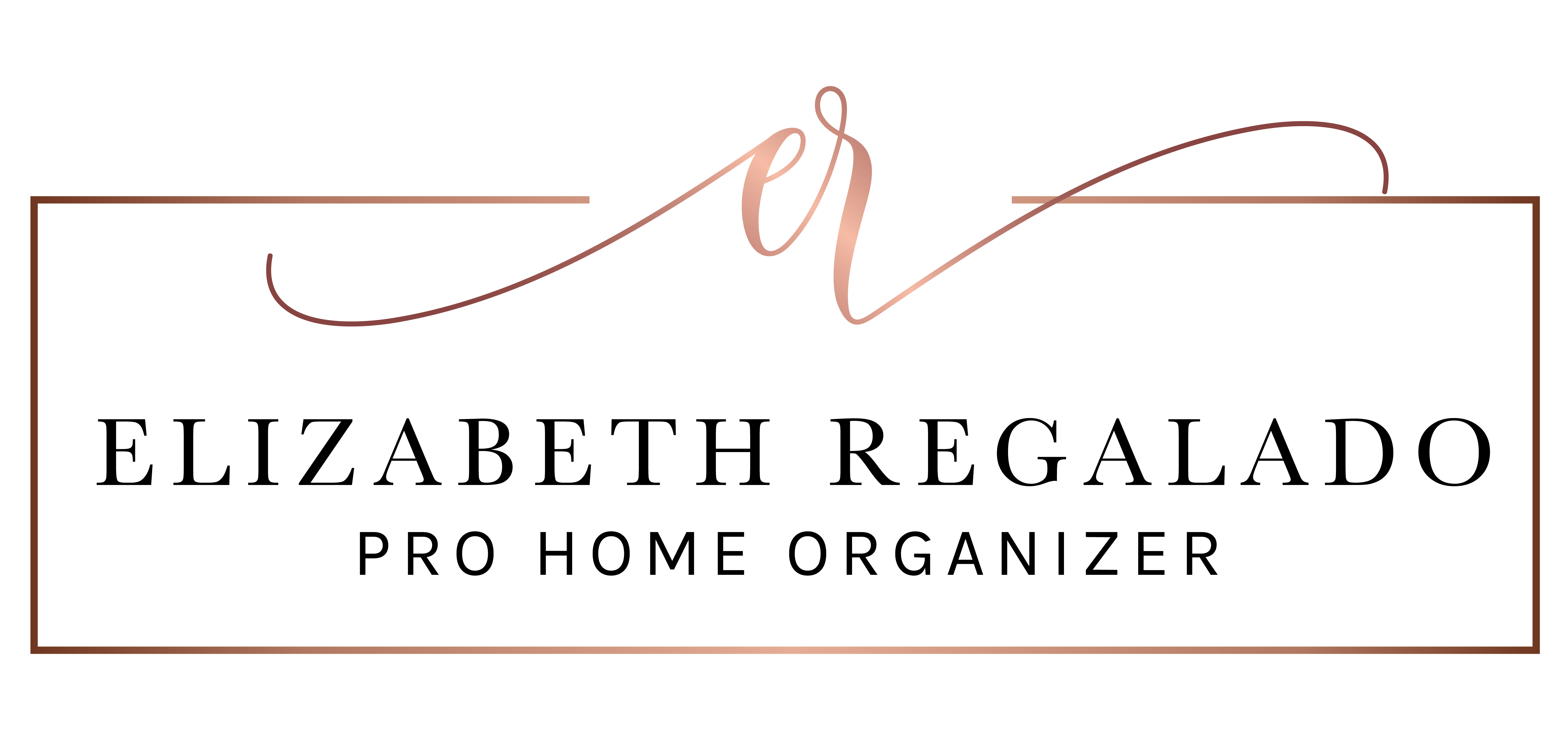 Elizabeth Regalado, Professional Home Organizer logo