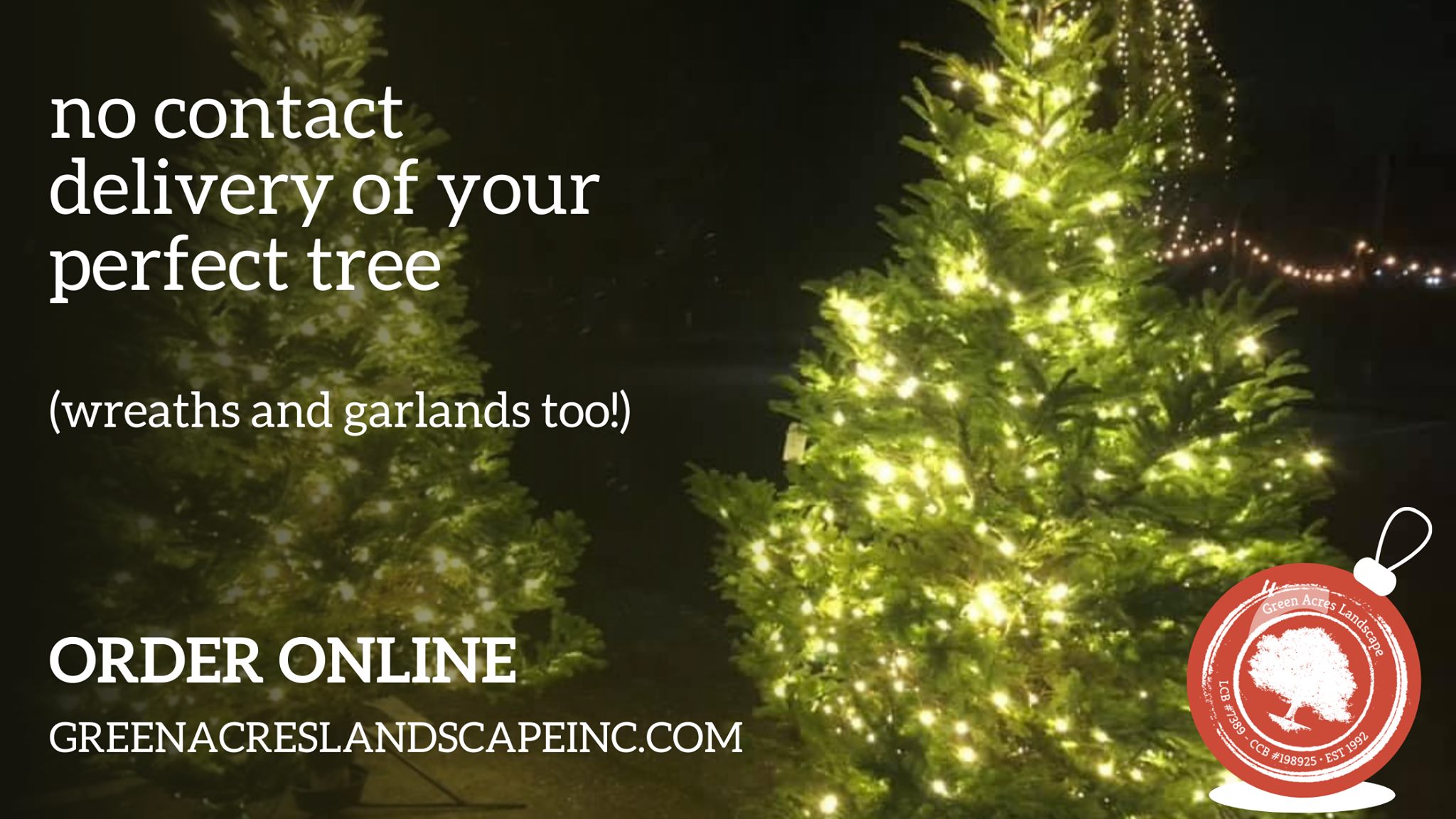 Christmas Tree Online Order Green Acres Landscape