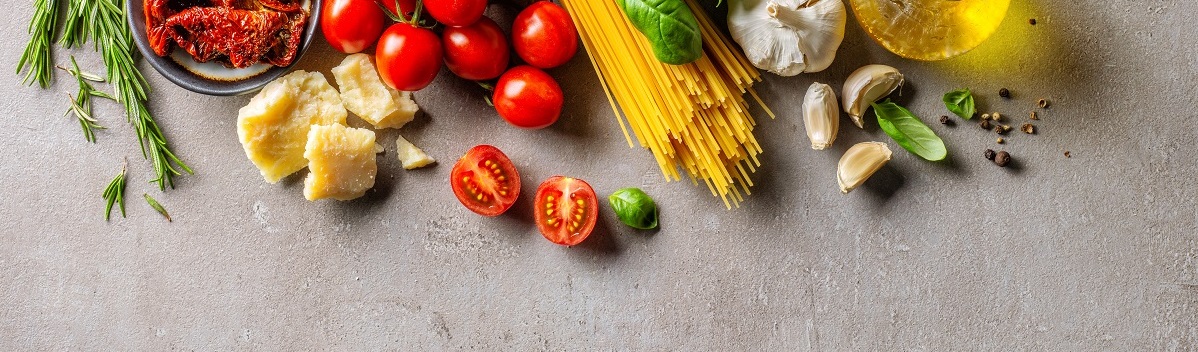 food ingredients on a table