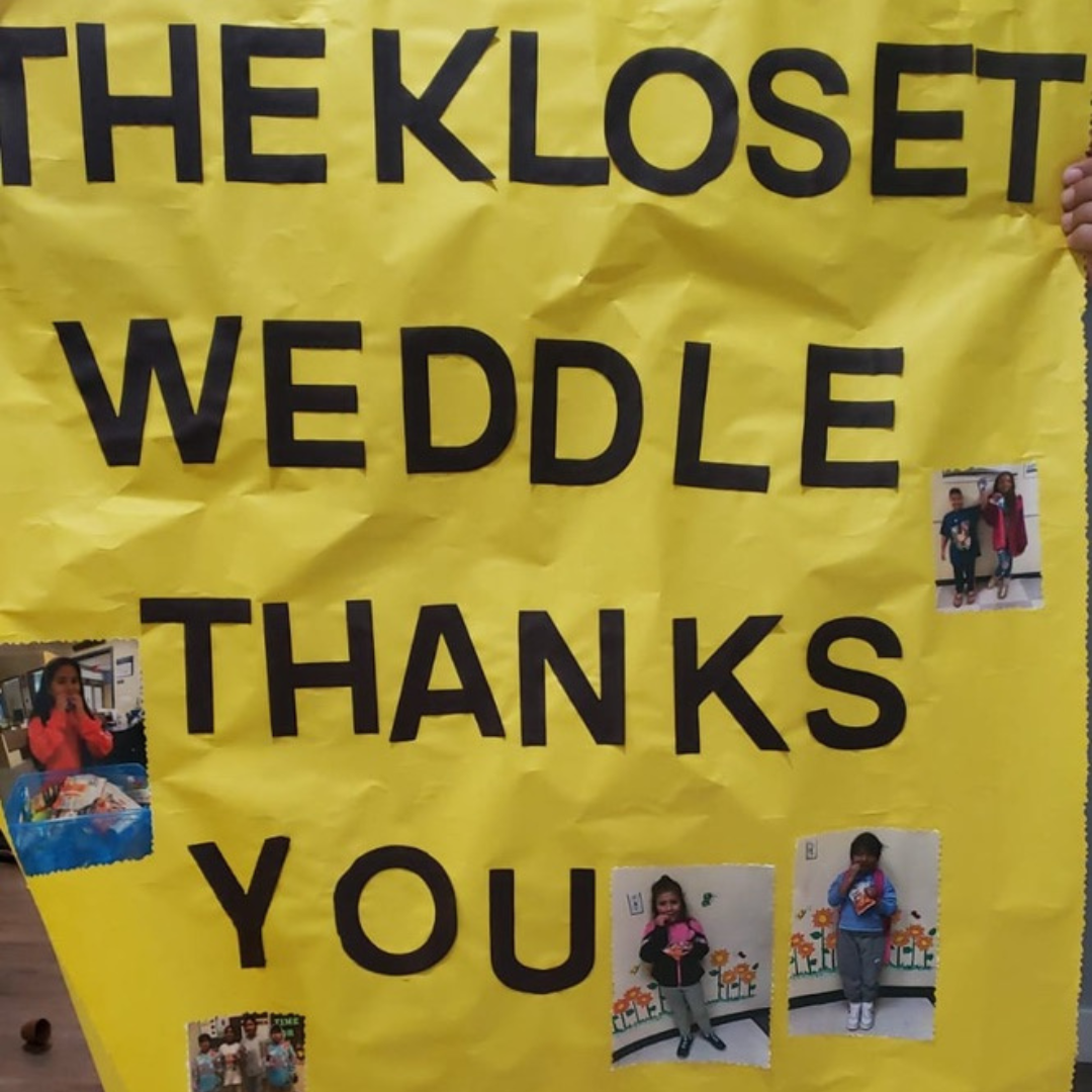 Kloset Project Special Gift from Weddle Elementary