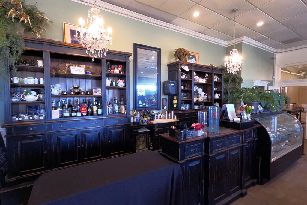 Interior of restaurant