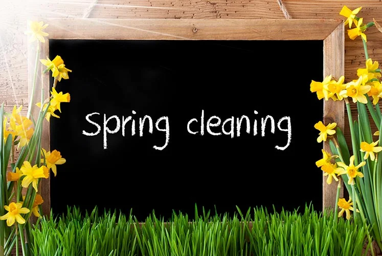 spring cleaning chalkboard