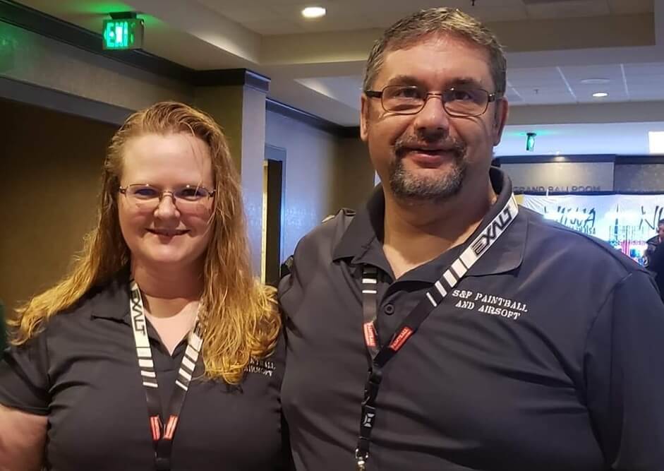 Ralph (Shrek) and Aletha (Fiona) Kleinschmit, owners of S&F Scenarios (The Swamp).
