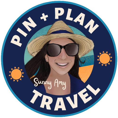 Amy "Sunny" Beebe: Pin + Plan Travel logo