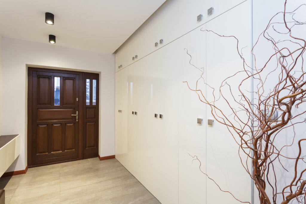 custom cabinetry entryway
