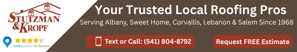 Stutzman And Kropf serves Albany, Sweet Home, Corvallis, Lebanon, and Salem Oregon with Free Estimates for Roofing and Siding
