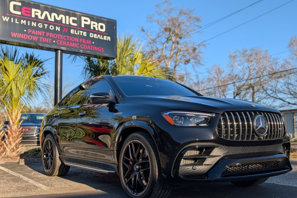 Mercedes-Benz SUV featuring paint protection film in Wilmington, NC.